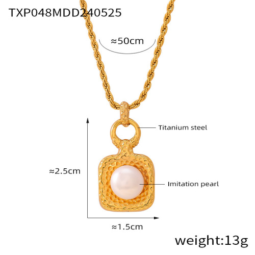 FXST5 British polka dot texture freshwater pearl jewelry set