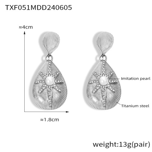 FXST61 Jewelry texture water drop star diamond jewelry set