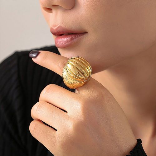 FXRT417 Japanese character sparkling baby's breath rhinestone ring 18k gold plated style ring for women