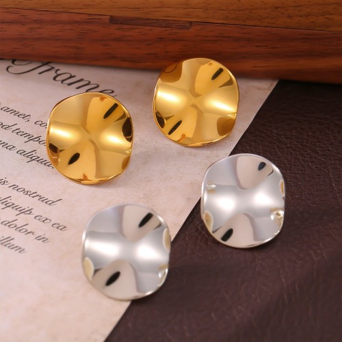 FXRT431 Geometric irregular smooth open ring stainless steel 18K gold-plated ring wholesale