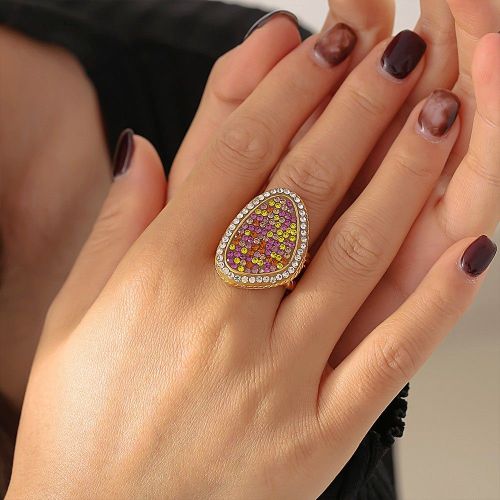 FXRT414 Plain ring stacking diamond rings women's jewelry accessories wholesale