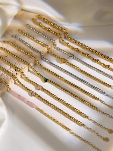 ZTNT525 Stainless steel necklace jewelry gold-plated clavicle chain necklace