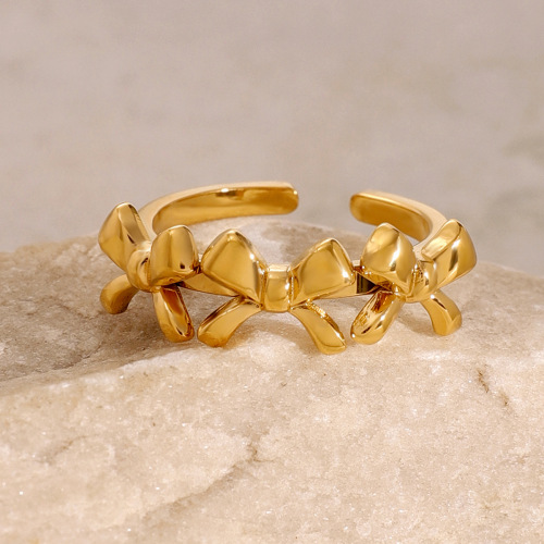 ZTET12 Stainless steel bow Rings and finger rings jewelry