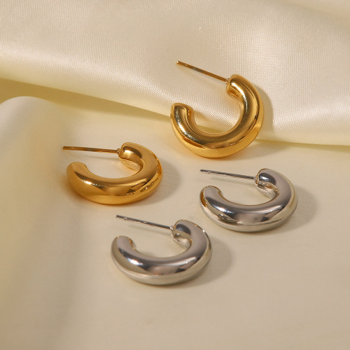 ZTET112 C-shaped hollow earrings for women