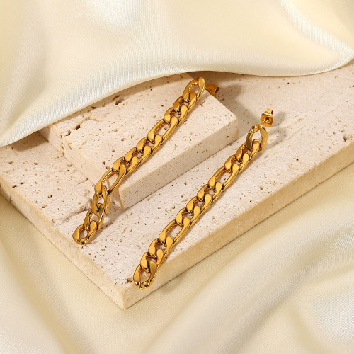ZTET107 Gold earrings chain earrings gold-plated earrings stainless