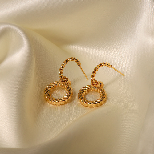 ZTET111 Twisted earrings for women hoop earrings