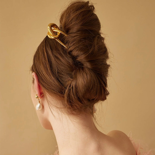 ZTPT46 Accessories stainless steel u-shaped hairpin hairpin alkali rope knot hairpin