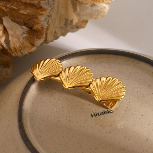 ZTPT4 Stainless steel hairpin shell bangs sea clip hair accessories broken hairpin female