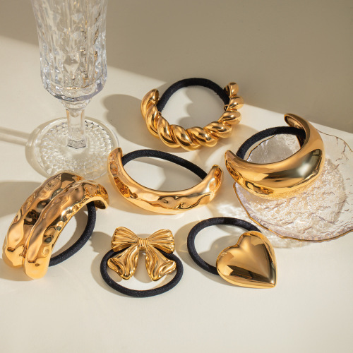 ZTPT43 Stainless steel hair rope headdress hair ring hair accessories ponytail hair rope