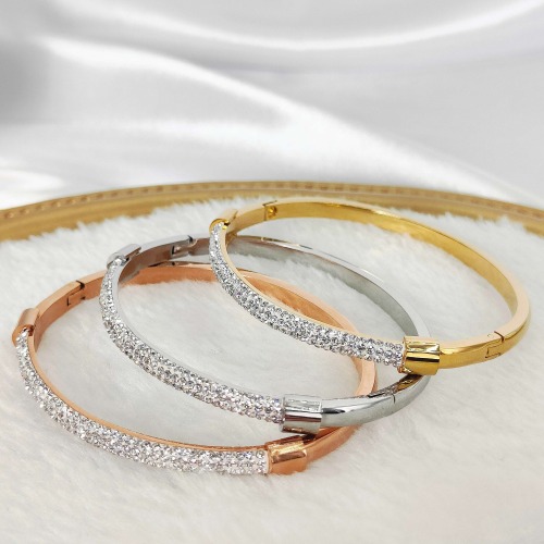 GT1819400246 Stainless Steel Rhinestone Bracele