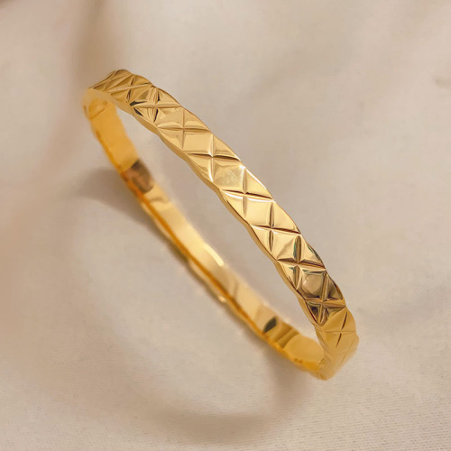 GT001 Stainless Steel Rhinestone Bracele CUFF BANGLE