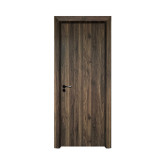Waterproof Interior Bedroom WPC Panel Door With Door Frame