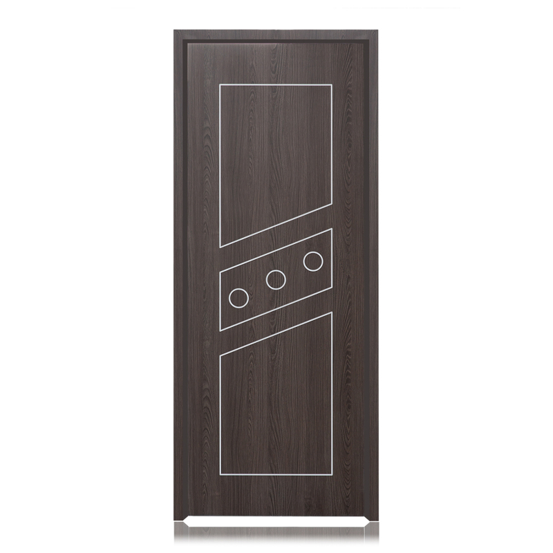 Waterproof Interior Bedroom WPC Panel Door With Door Frame