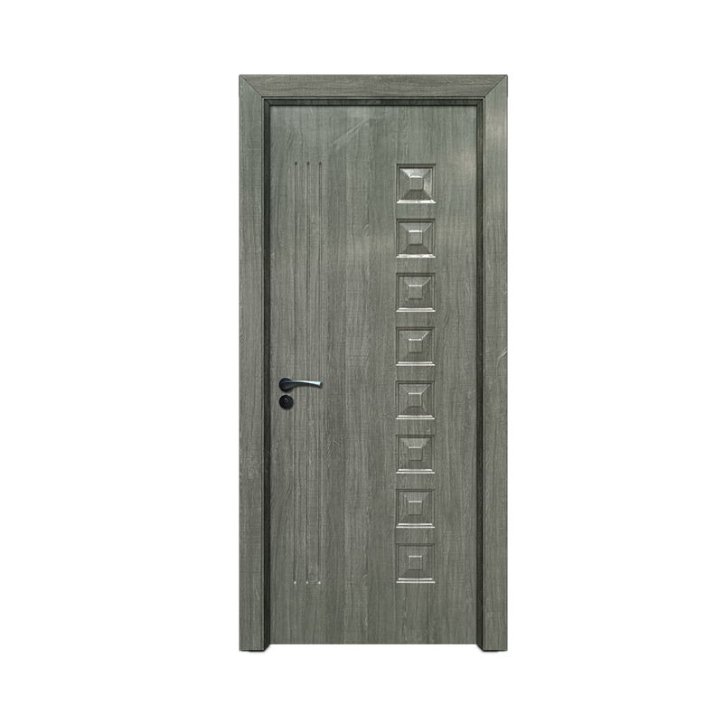 Waterproof Interior Bedroom WPC Panel Door With Door Frame