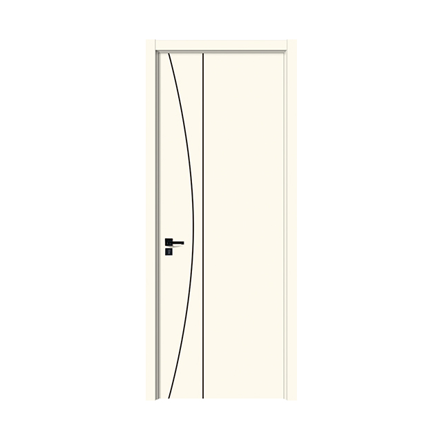 New ABS Door Hotel Flush Wooden Door Bedroom MDF Composite Internal Room Wood WPC Interior Doors
