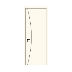 New ABS Door Hotel Flush Wooden Door Bedroom MDF Composite Internal Room Wood WPC Interior Doors
