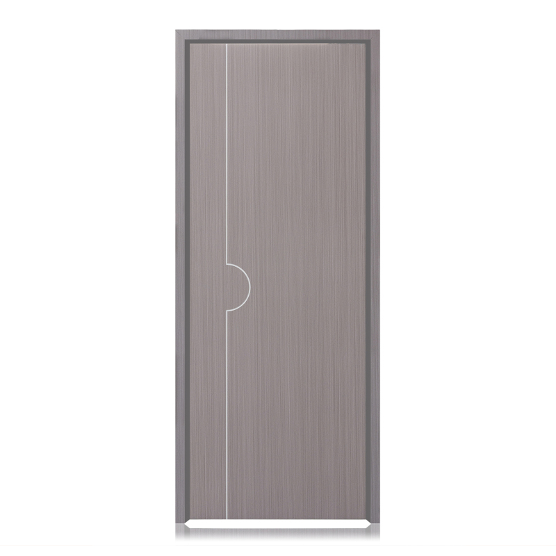 Waterproof Interior Bedroom WPC Panel Door With Door Frame