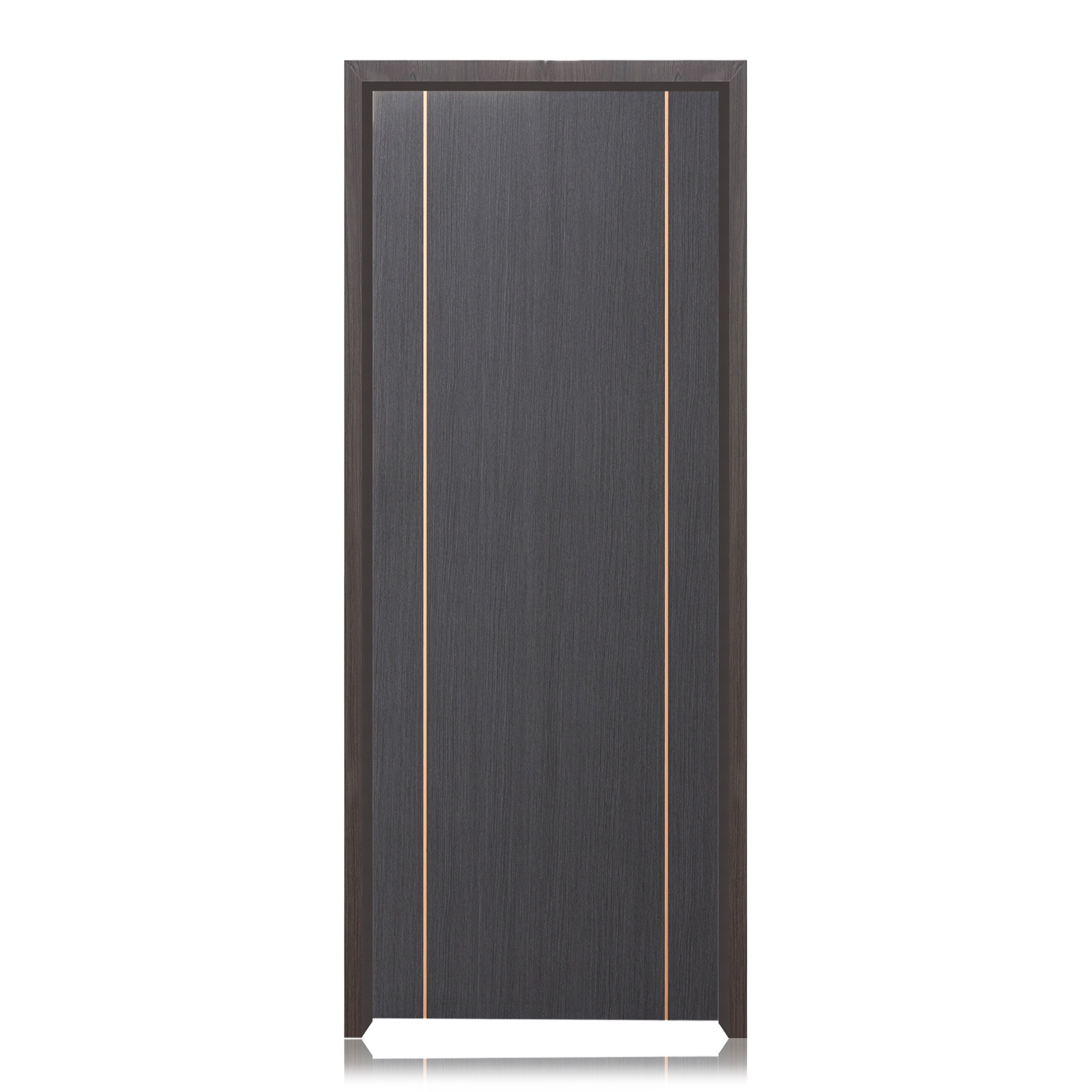 Waterproof Interior Bedroom WPC Panel Door With Door Frame