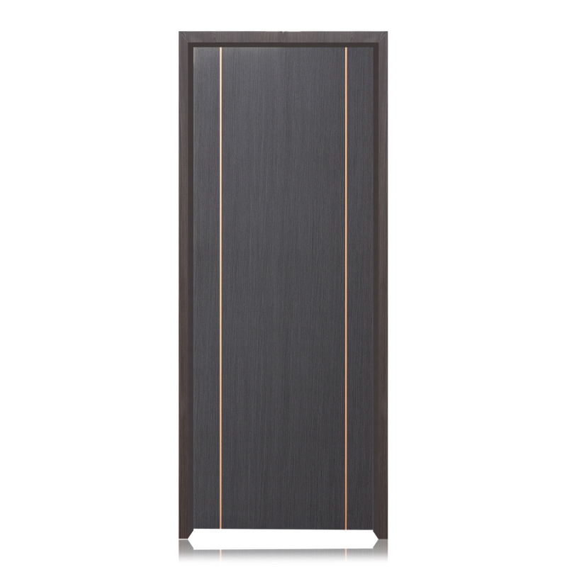 Waterproof Interior Bedroom WPC Panel Door With Door Frame