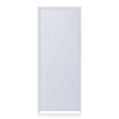 Waterproof Interior Bedroom WPC Panel Door With Door Frame