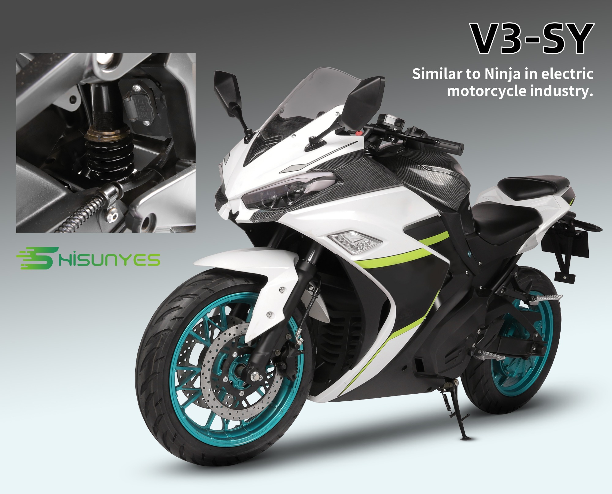 Motocyclette électrique V3