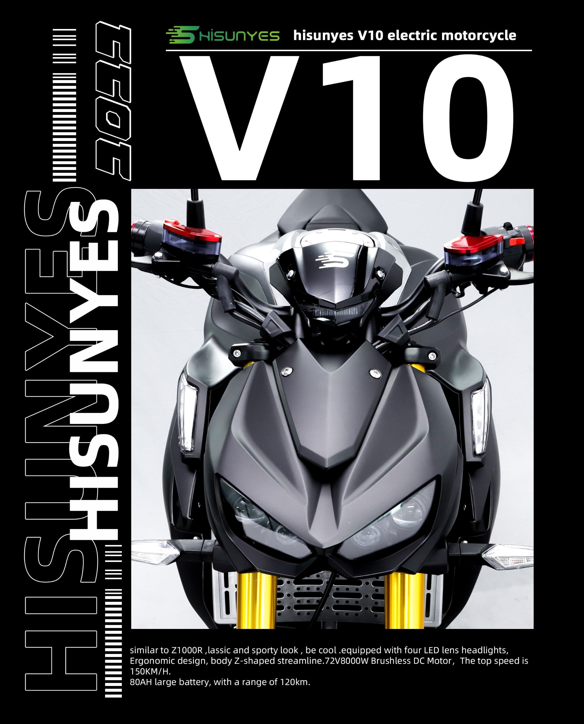 Motocicleta fria V 10