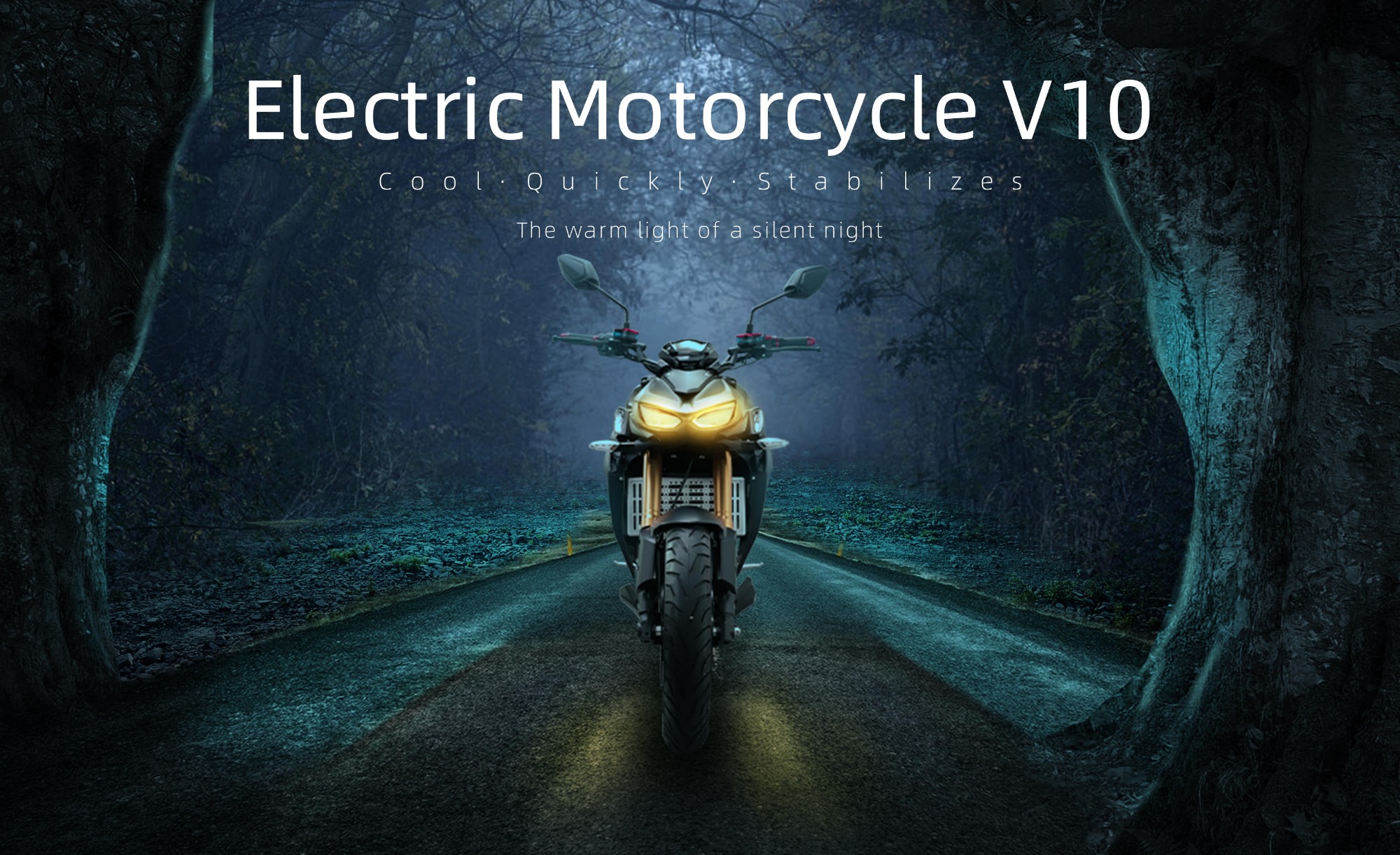Lumière chaude du vélo électrique V10