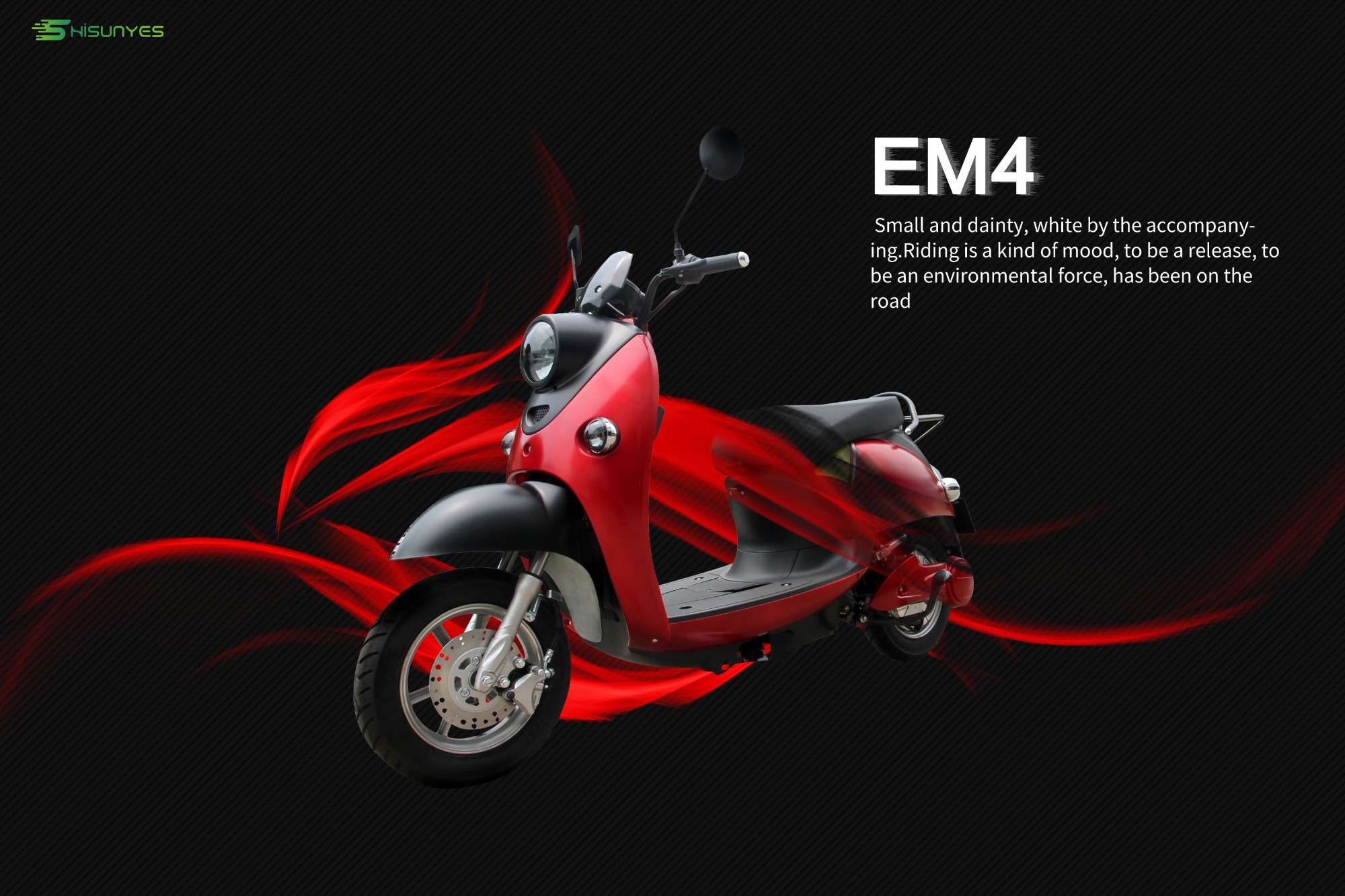 the electric scooter EM4 is the First choice for women's commuting.