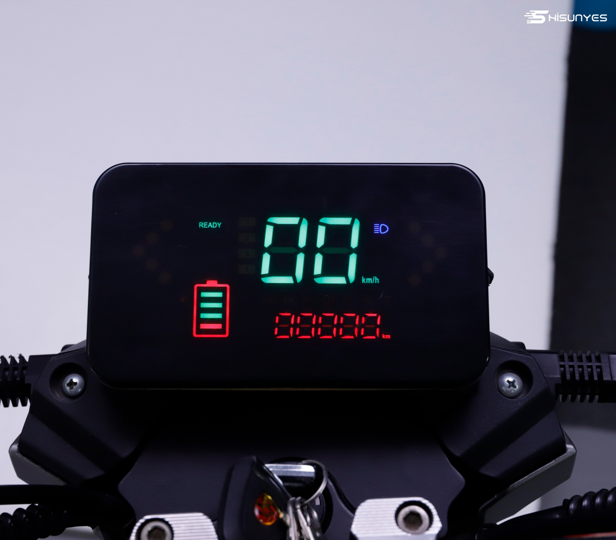 Electric motorcycle instrument