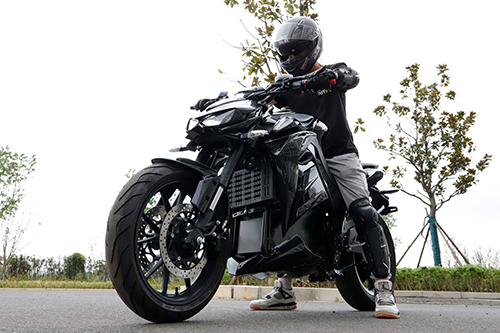 hisunyes V10 electric motorcycle black