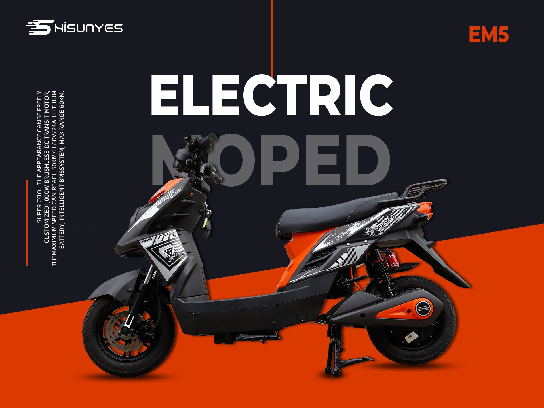 O scooter elétrico EM5 está à venda