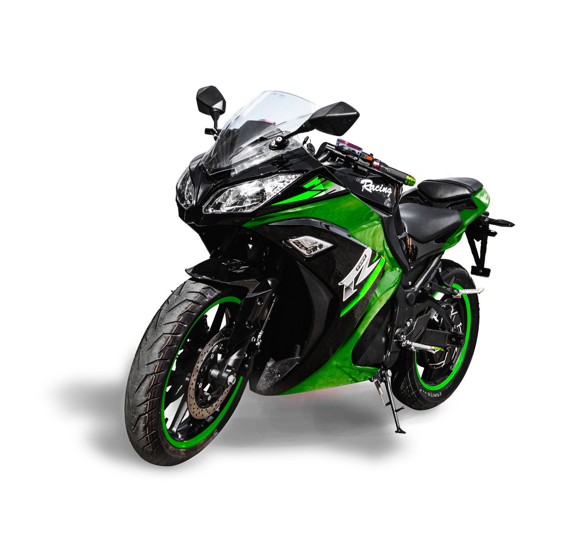 Электрический мотоцикл V2 Super Street Motor Призрак Зеленый OEM