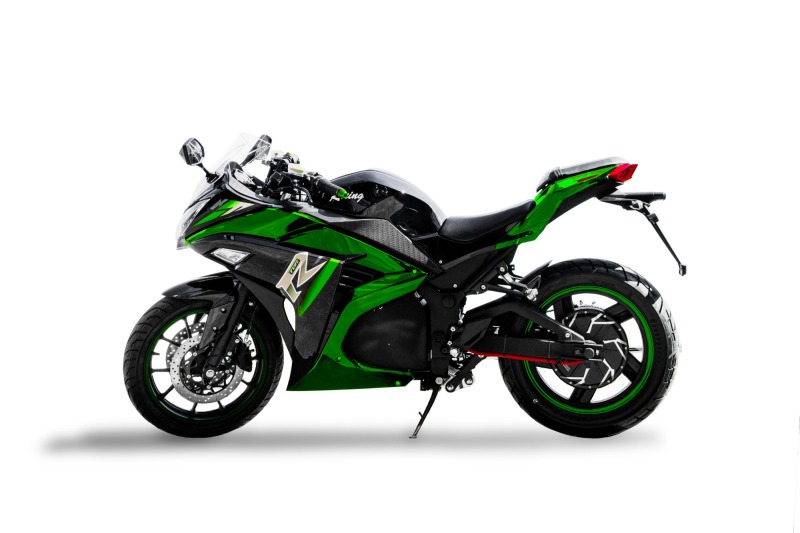 Motocicleta elétrica V2 super streetbike Moda fantasma verde oem