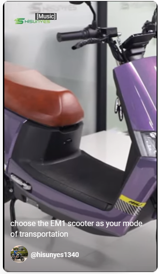 escolha a scooter EM1 como seu meio de transporte