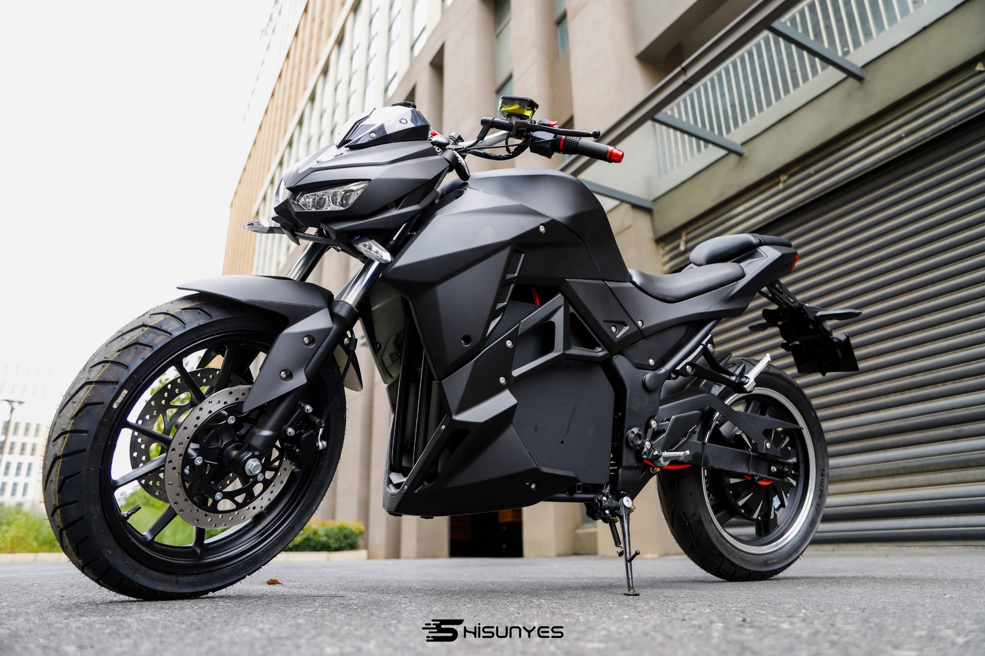 The new electric motorcycle v13 is a superbike