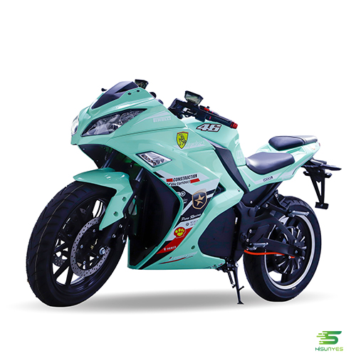 Moto électrique V2 super streetbike Fashion vert menthe