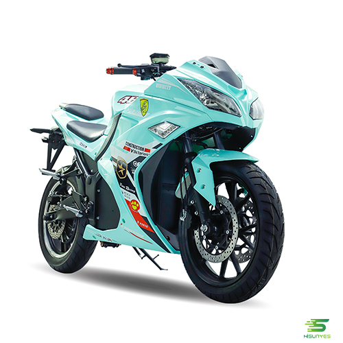 Moto électrique V2 super streetbike Fashion vert menthe