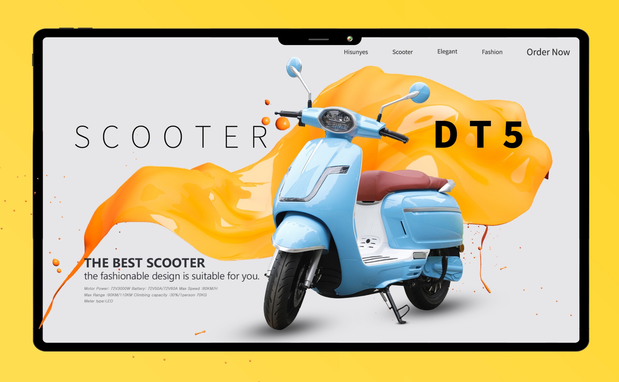 2023 nouveau populaire cyclomoteur scooter électrique dt5
