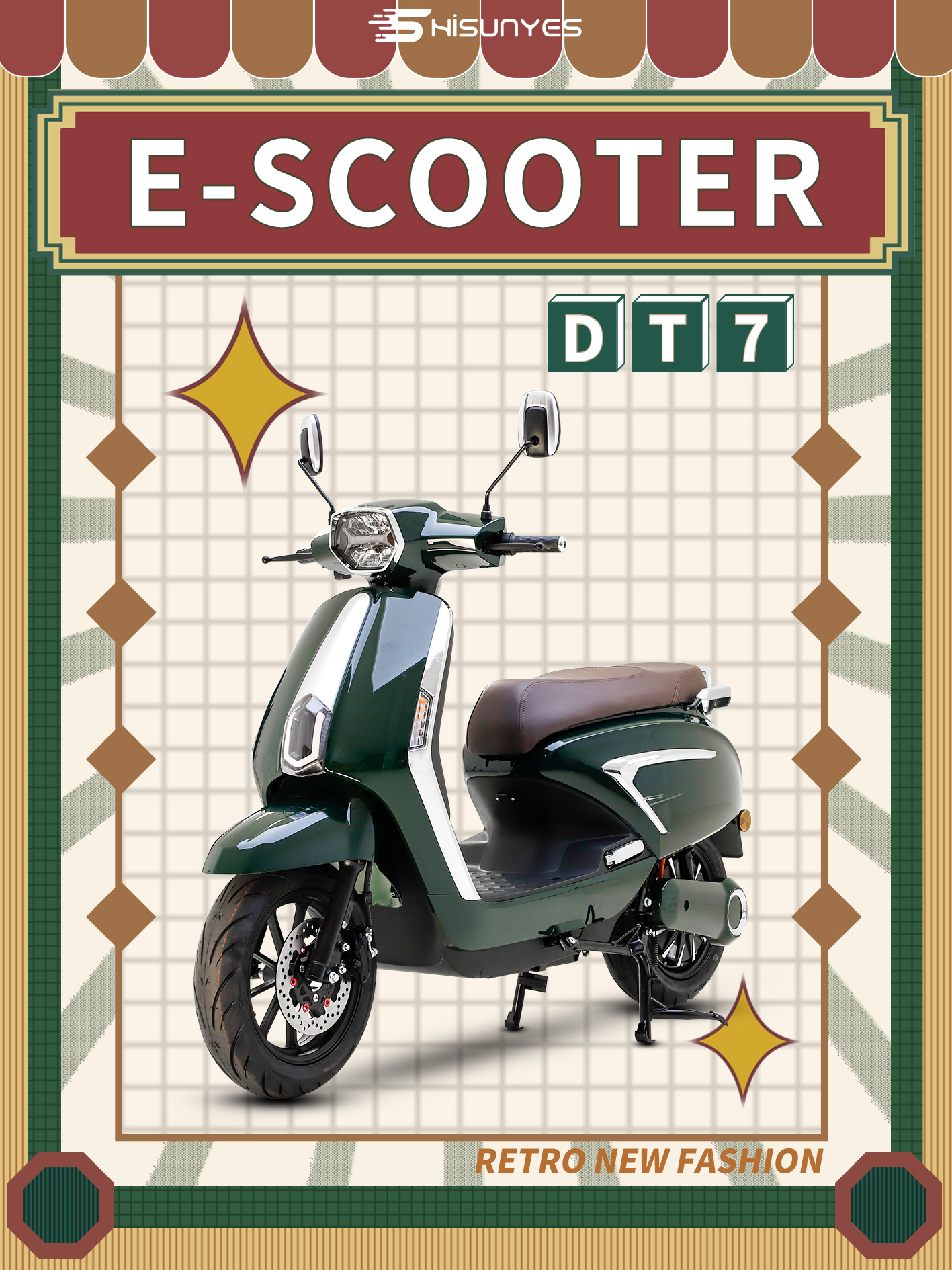 The new best moped electric scooter DT7 for you.