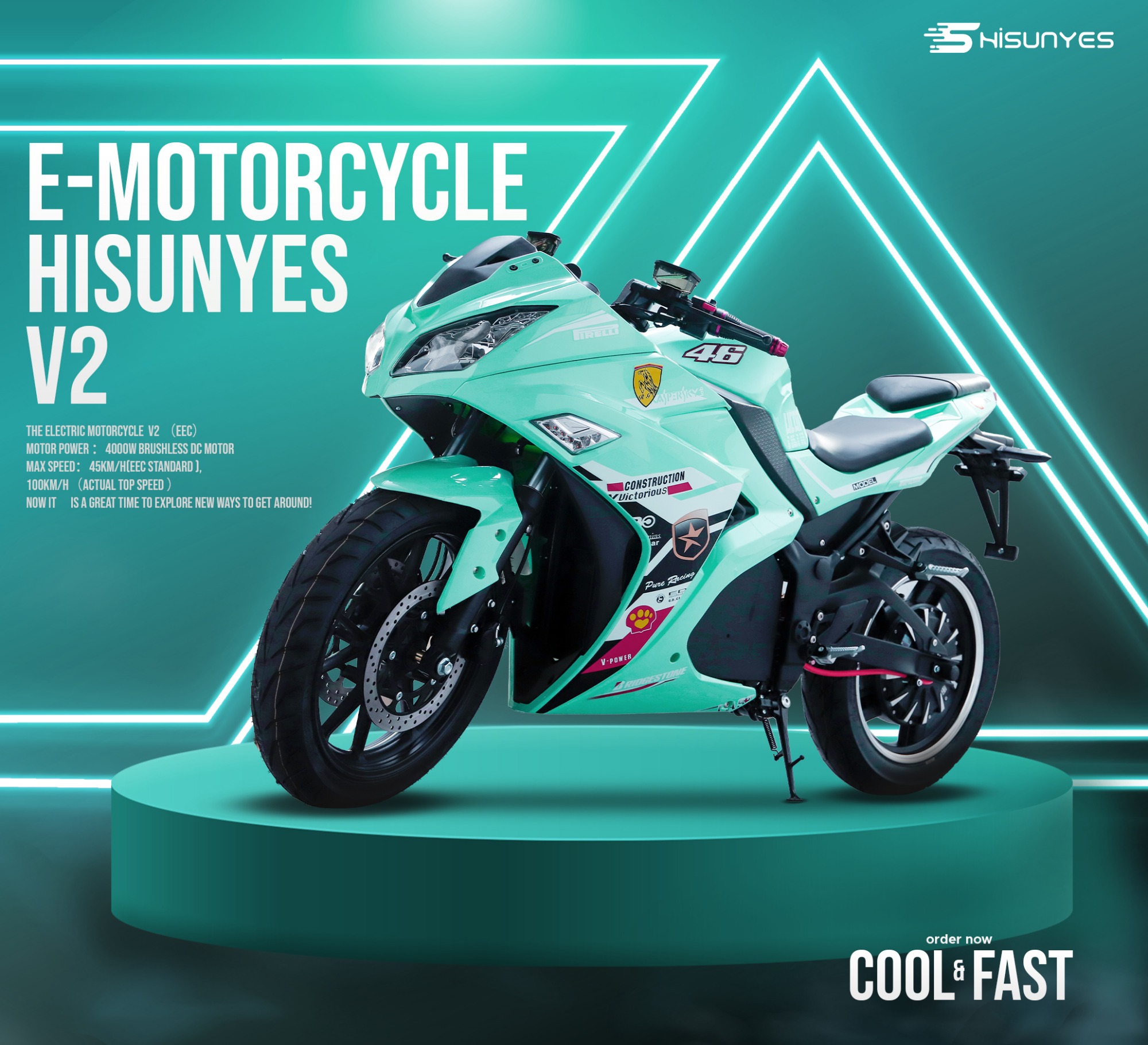 The Electric Motorcycle v2 with EEC is popular