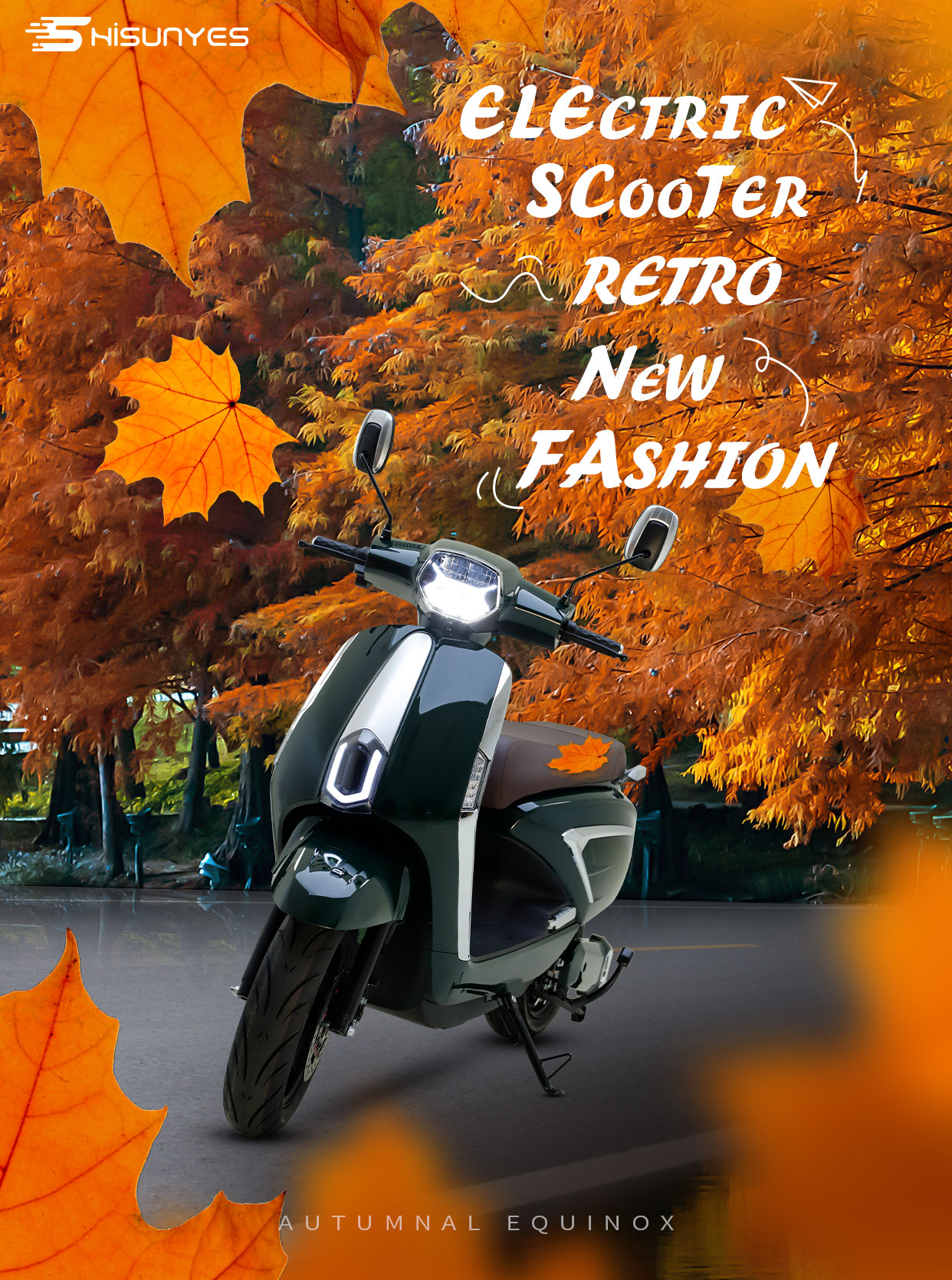 La beauté d'automne du scooter électrique DT7