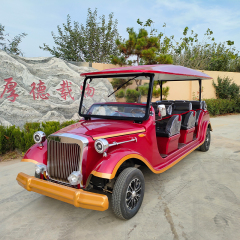 Carrinho de golfe elétrico de 8 lugares dourado