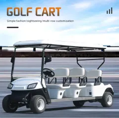 8 Seats Electric Golf Club Cart-white