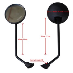 Convex Lens Rearview Mirrors Fit Horwin EK1 EK3 – 8mm Handlebar Universal Replacement