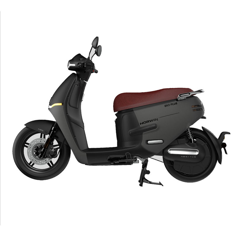 HORWIN EK3 PLUS 2025 gray/black electric commuter motorcycle-72V 36Ah long-range battery