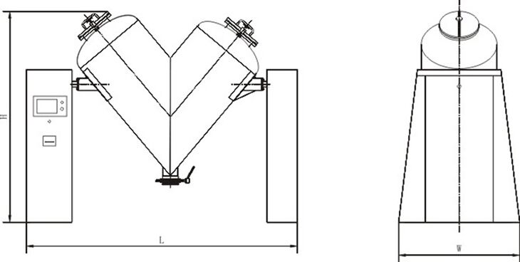 V-180-330 Dry Powder Mixing Machine Cream Mixer Machine