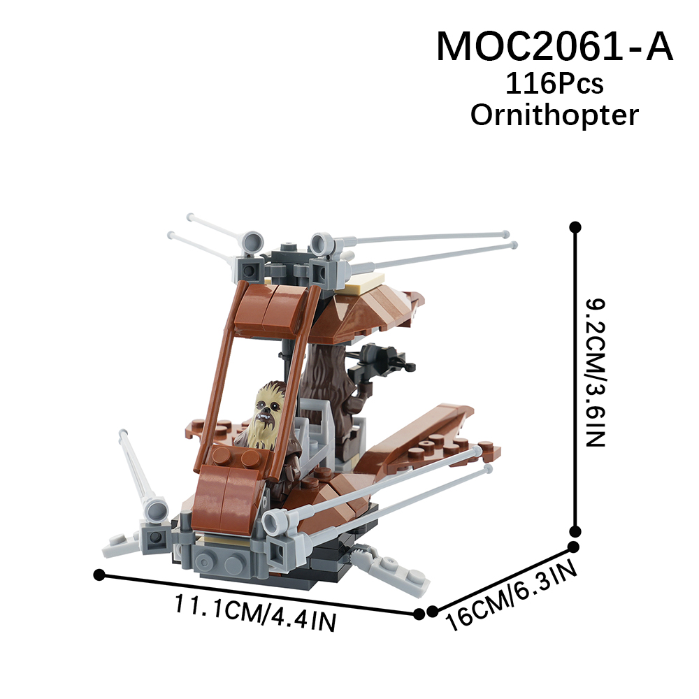 MOC2061 Star Wars Wookiee ornithopter Building Blocks Bricks Kids Toys ...