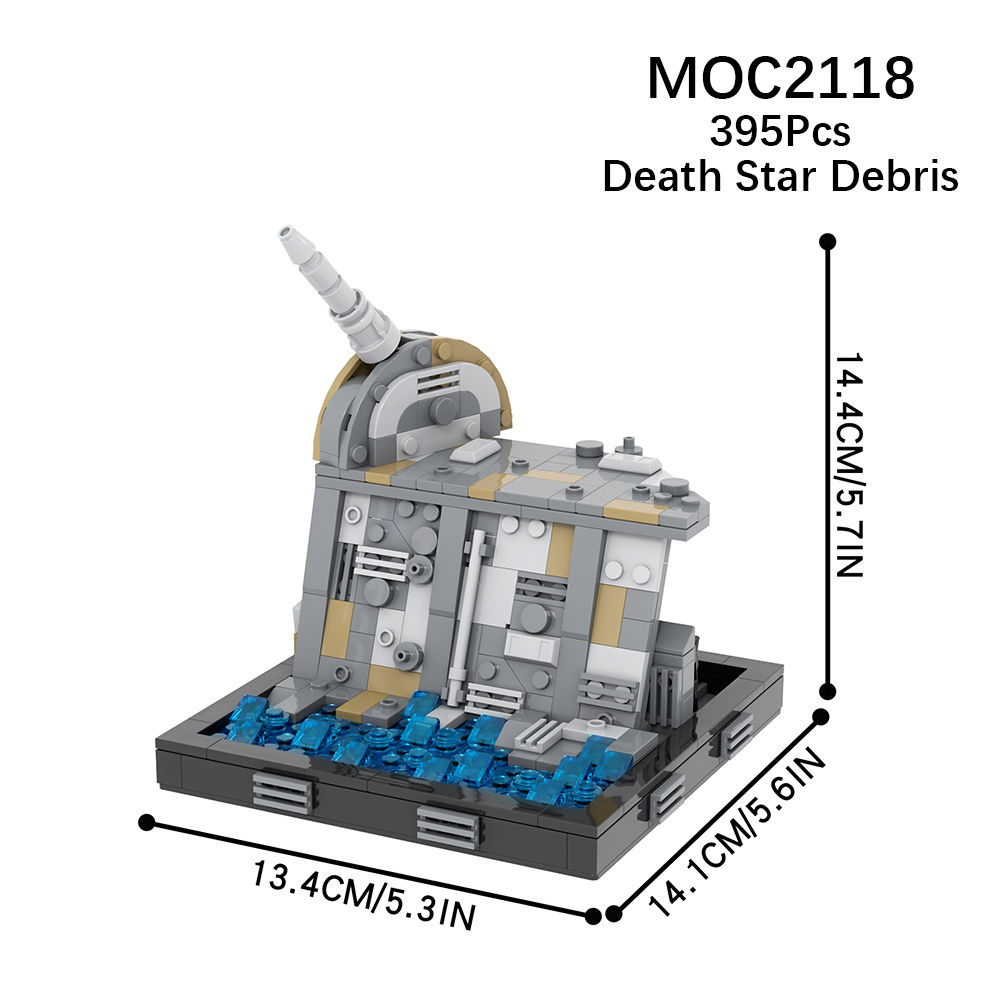 MOC2118 Star Wars Movie serie Rey Kylo Ren Death Star remains Building ...