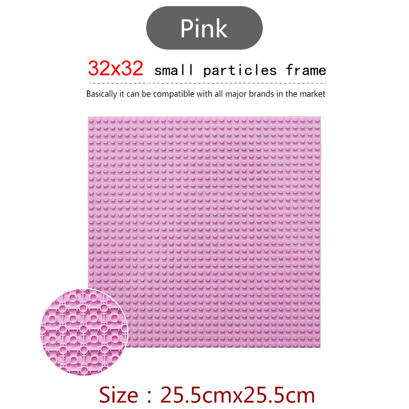 Double-sided 32*32 Dots Baseplates For Small Bricks City DIY Building Blocks Base Plate Part Moc Accessories Display Case Gifts