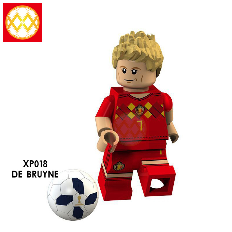 XP013-020 sports star Ronaldo Messi Neymar Beckham Luiz Nazario De Bruyne Modric Cavani Building Blocks Kids Toys